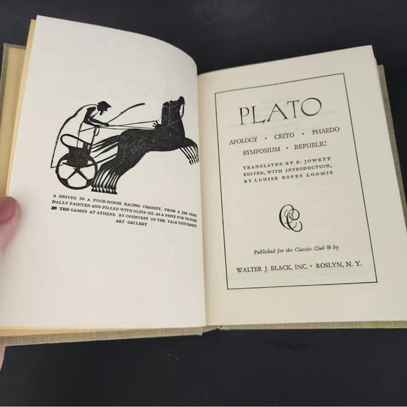 Plato Five Great Dialogues The Classics Club 1969 Hardcover Walter J Black Inc - Picture 5 of 9